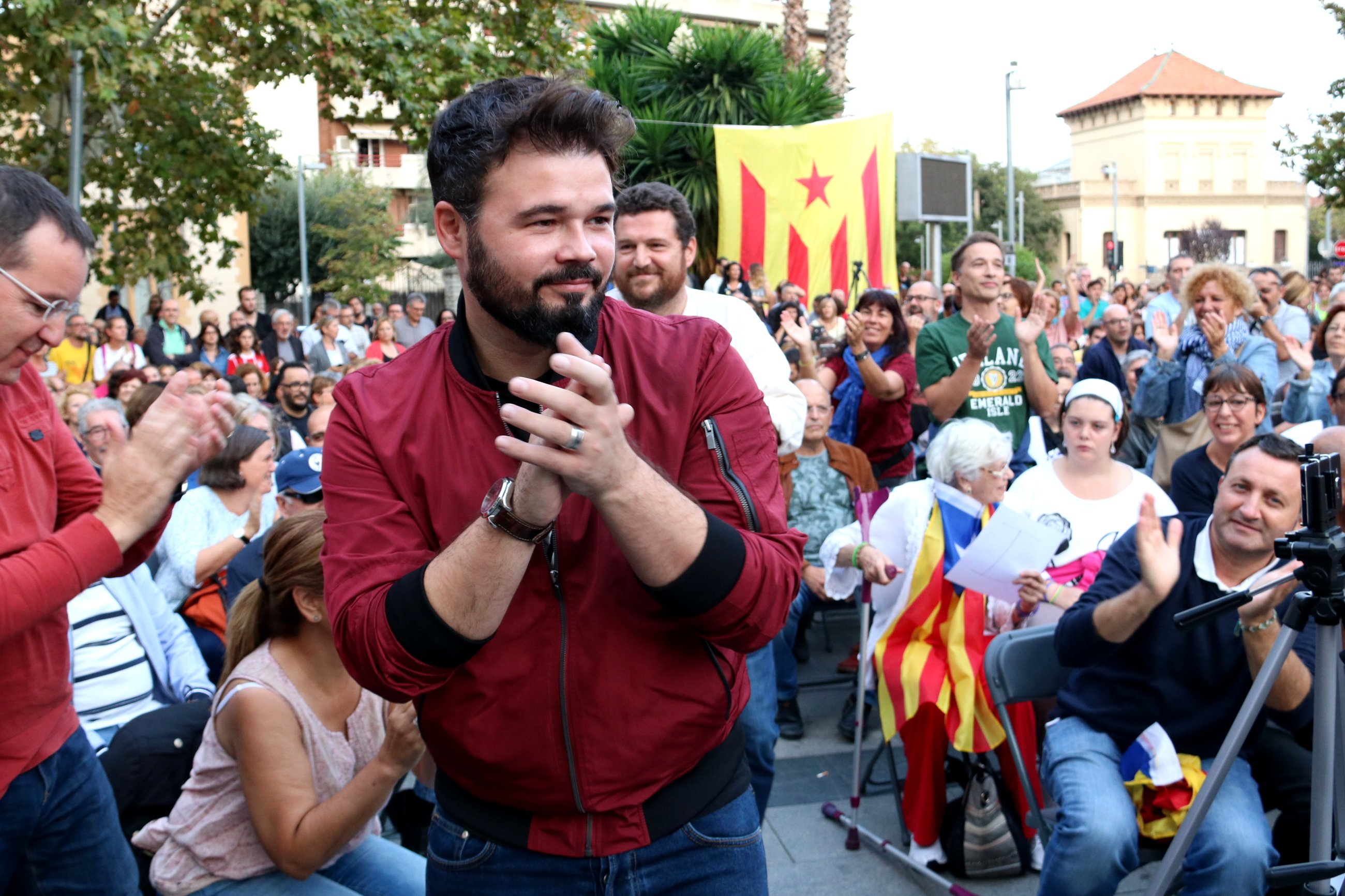 Rufián: "ERC no està sota el mandat del 155 de la Constitució"