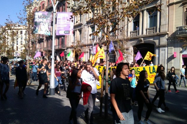 estudiants manifestacio gustau nerin estudiants manifestacio gustau nerin