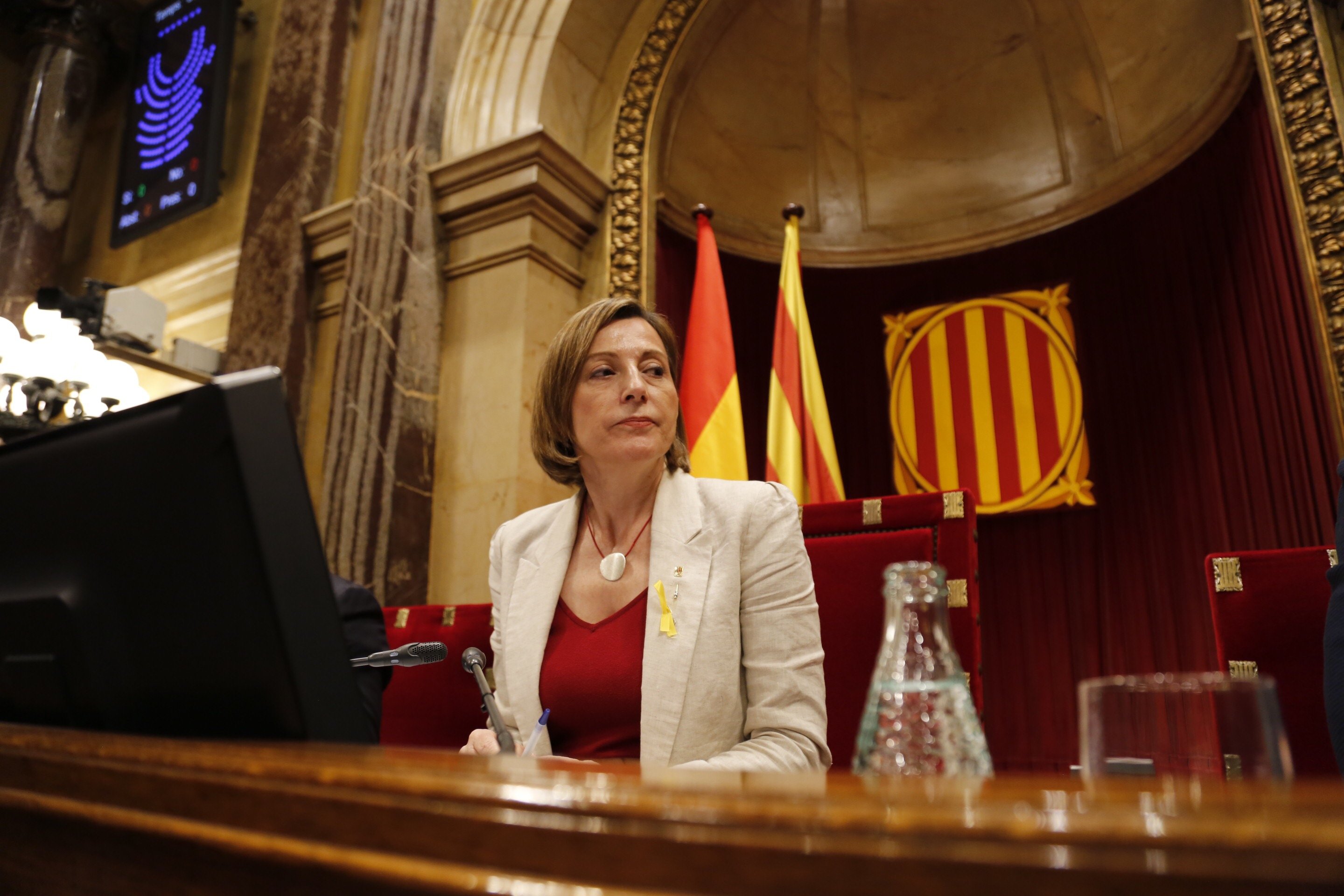 Forcadell agradece el apoyo recibido antes de entrar a prisión