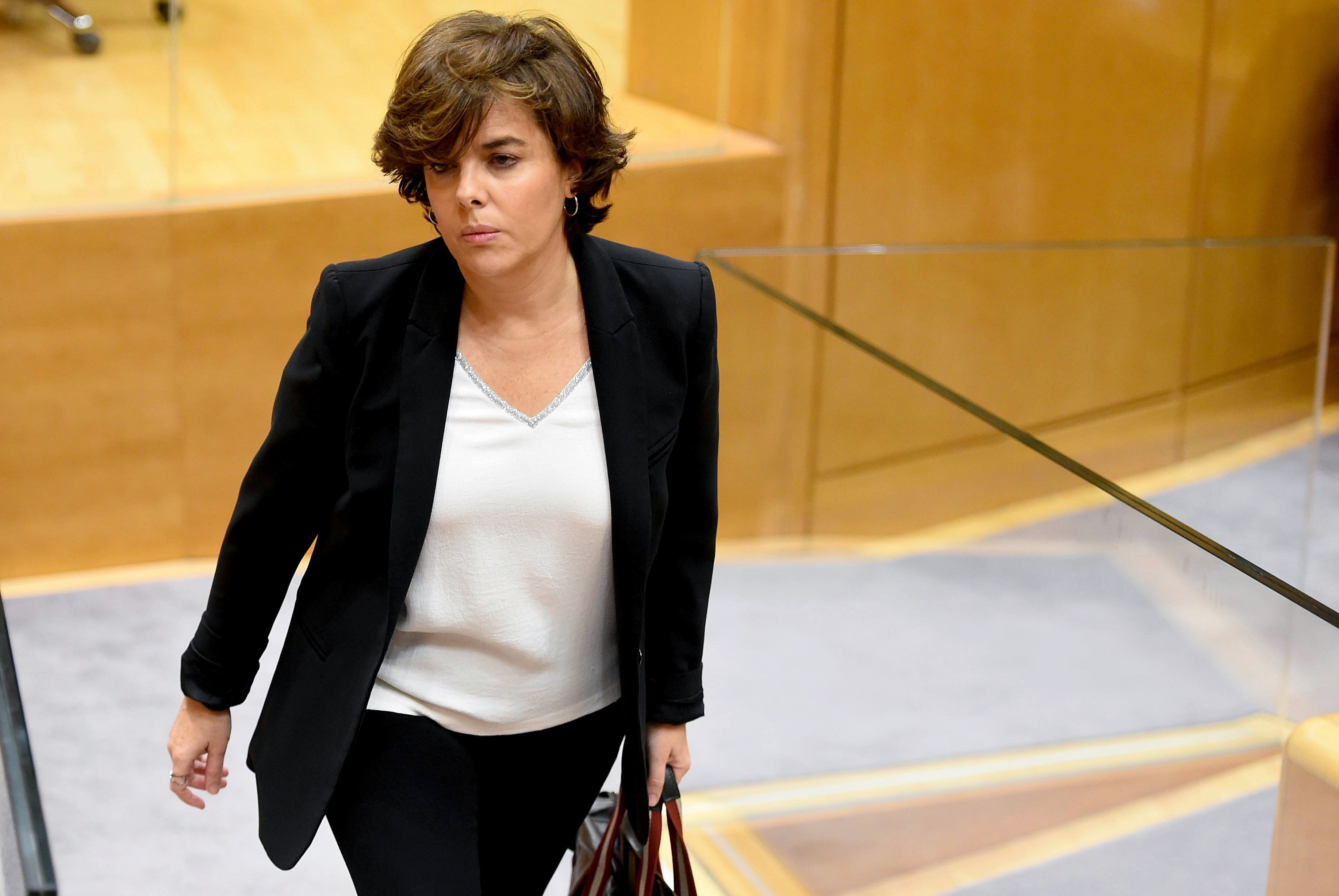 Santamaría marxa del Senat a mig debat sobre el 155