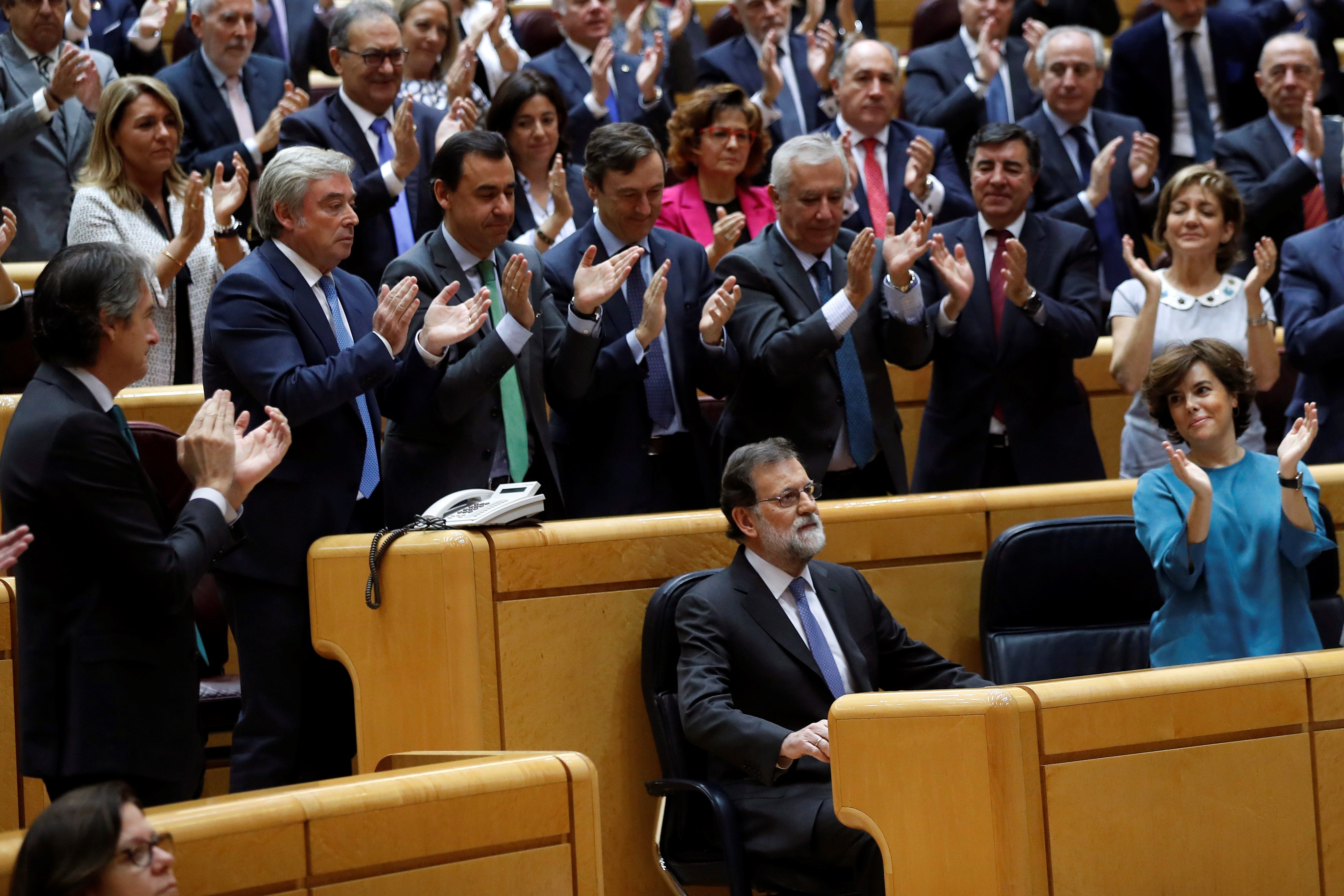Rajoy, a la cúpula del PP: "Gana España frente a quienes la quieren liquidar"