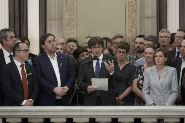 Puigdemont Junqueras Forcadell després DI EFE