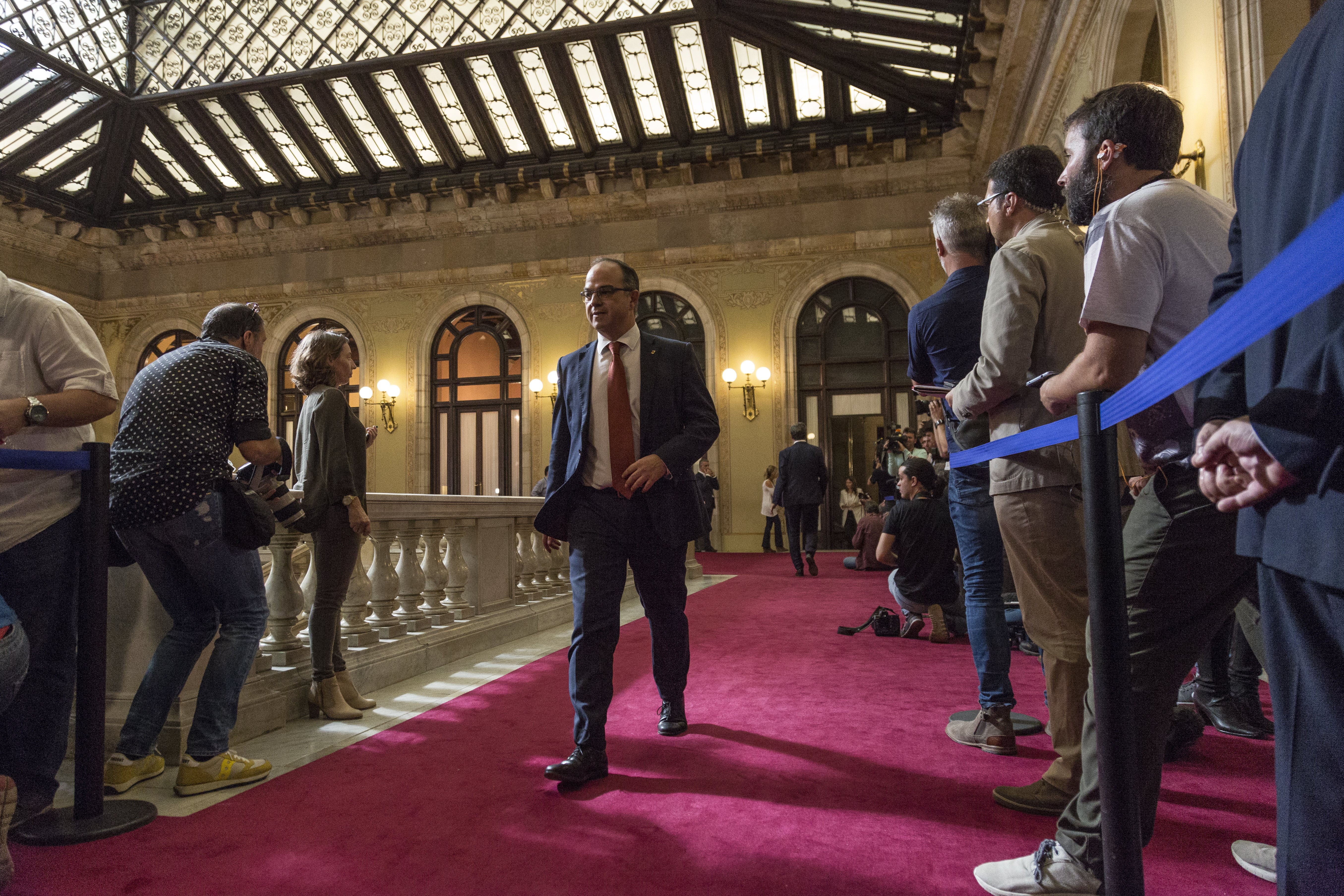 Turull recorda que la llei de la presidència sí que preveu l'ús de mitjans telemàtics