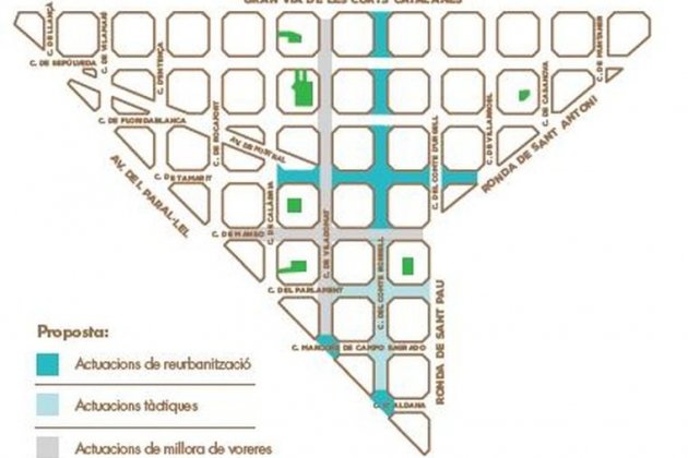 mapa superilla Sant Antoni Ajuntament BCN