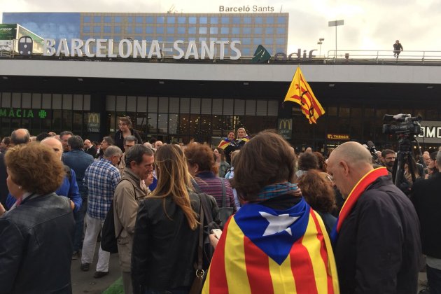 Estació Sants acomiadant polítics que van a Madrid a declarar   Albert Acín