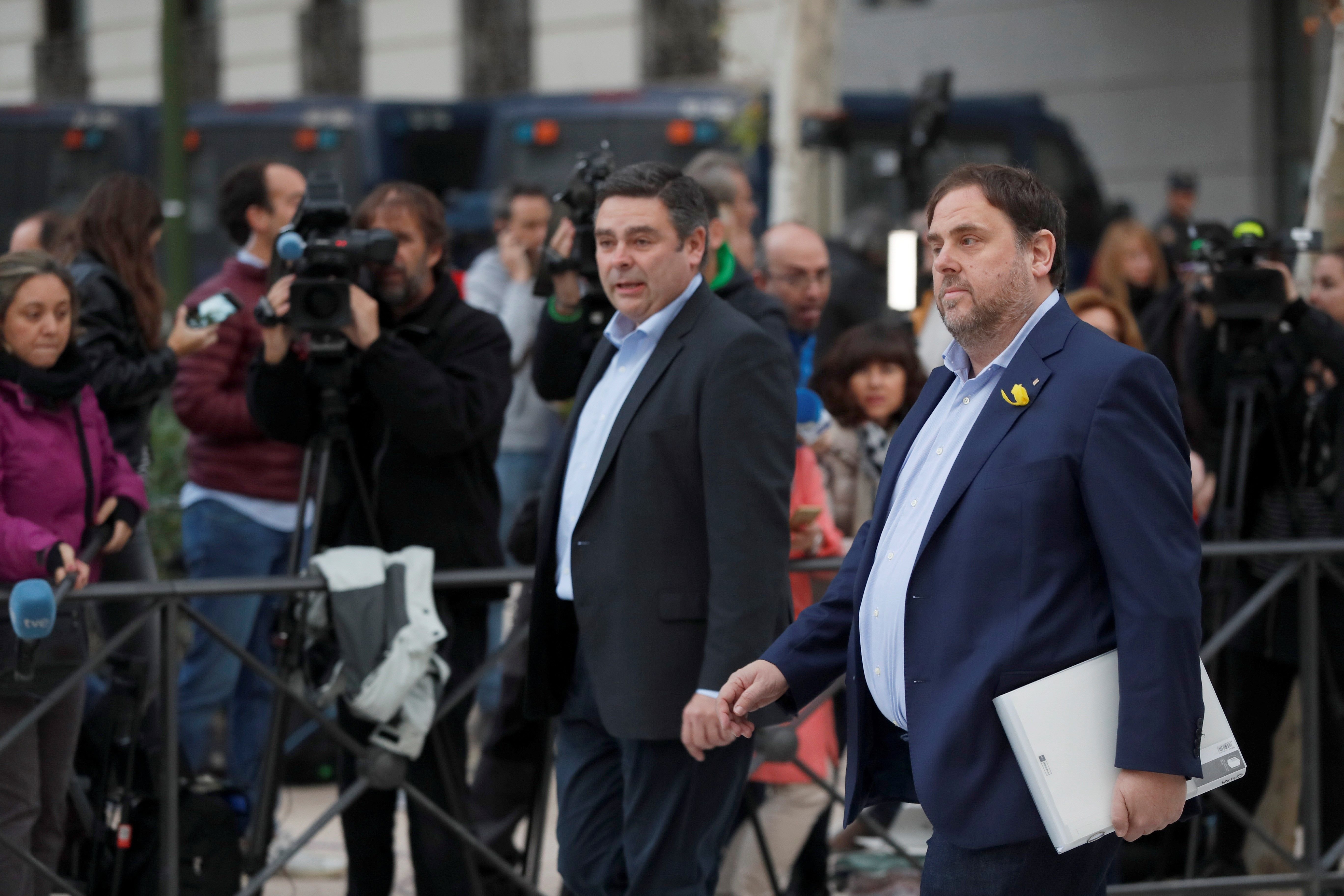 Junqueras i els consellers d’ERC subratllen que accepten el 155 per imperatiu legal