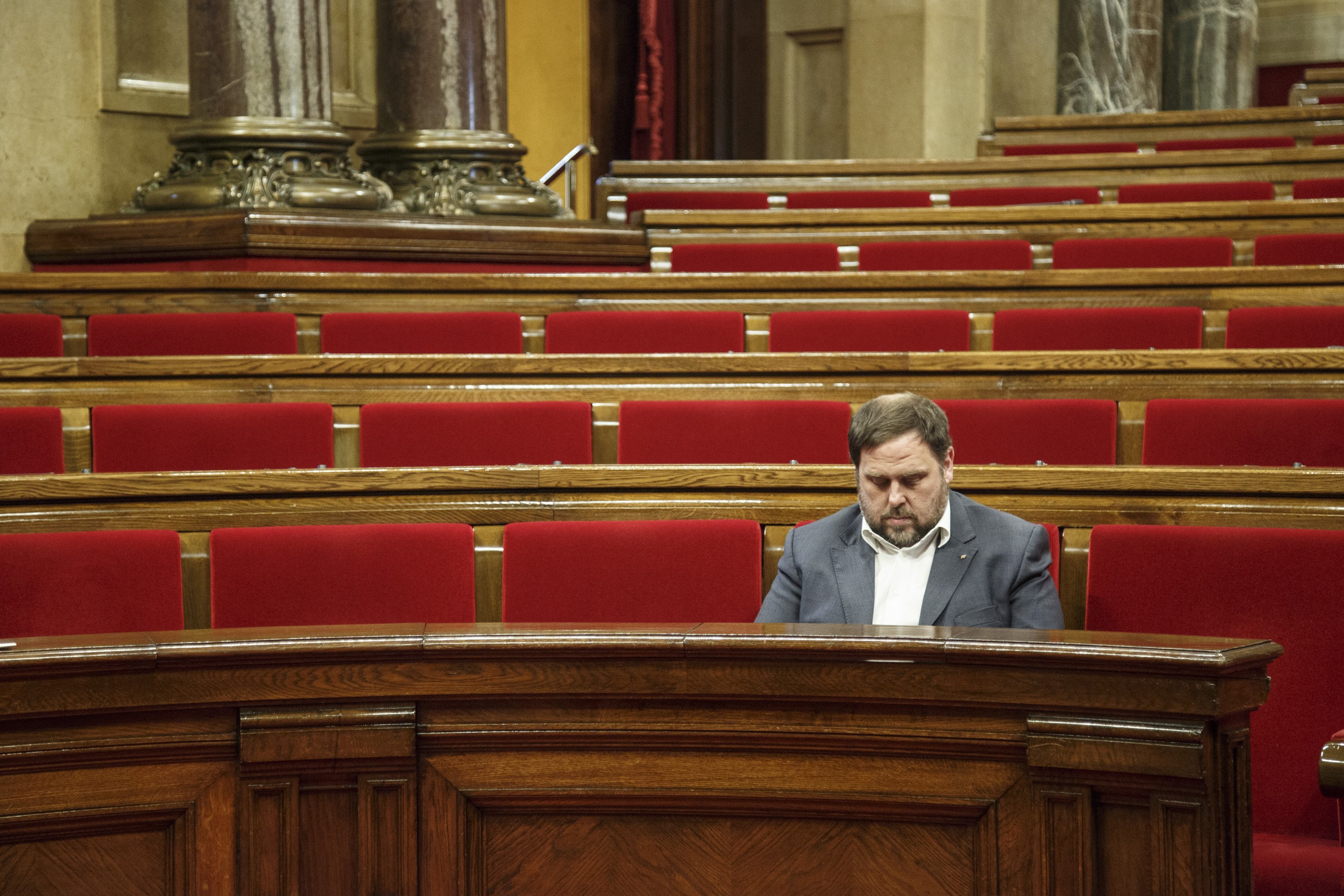 Junqueras pide delegar su voto en todos los plenos del Parlament hasta julio
