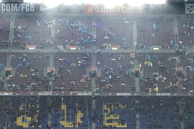 Camp Nou pluja Bernat Aguilar