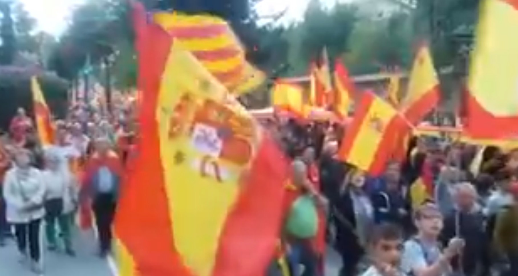 Agressions després d'una manifestació espanyolista a Mataró