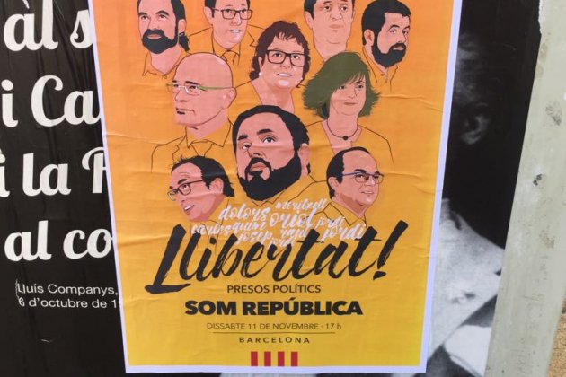 Cartell llibertat presos polítics - David González