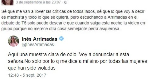 Arrimadas insulto violacio