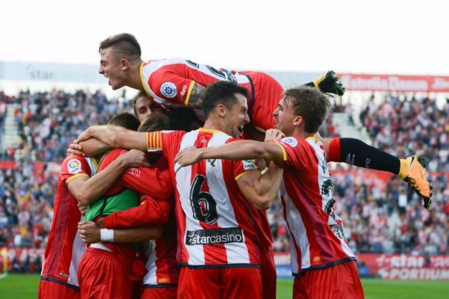 Celebració gol Foto Girona FC