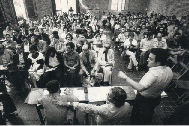 Se constituye la Asamblea de Catalunya. Acto fundacional. Fuente Asamblea de Catalunya