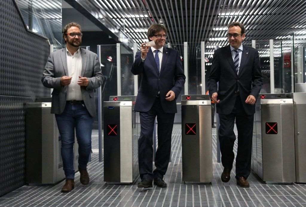 Puigdemont i Rull inauguren les noves estacions de FGC a Sabadell