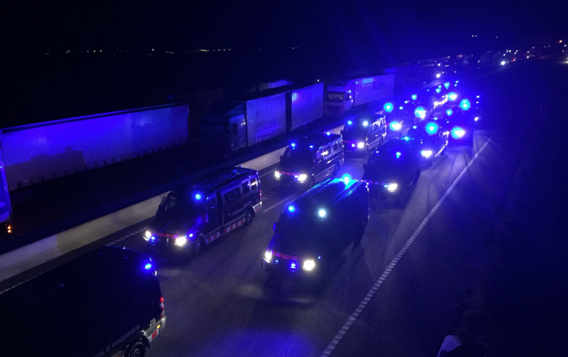 Acaba el tall viari de la Jonquera, per evitar incidents