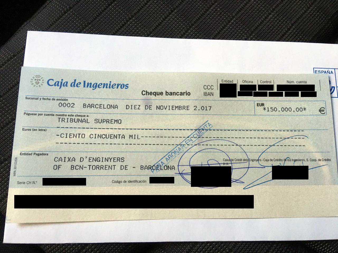 VOX demanarà investigar l'origen dels diners de la fiança de Forcadell VOX demanarà investigar l'origen dels diners de la fiança de Forcadell
