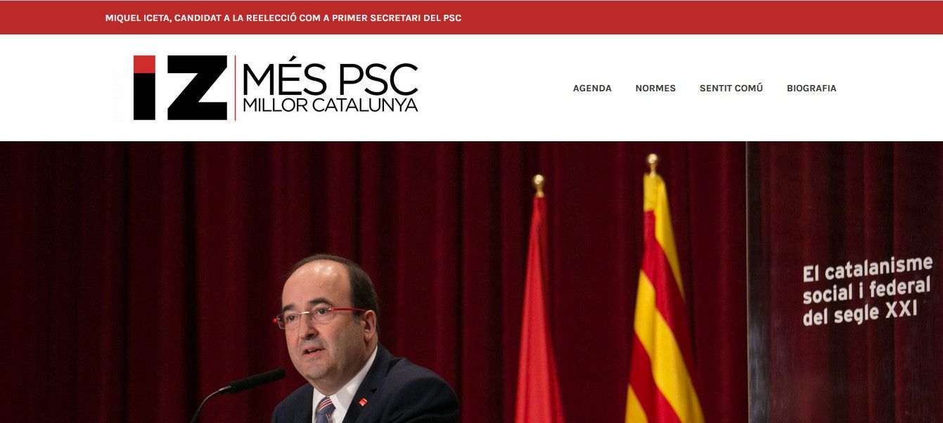 Iceta obre un web per recollir suports a la seva candidatura a liderar el PSC