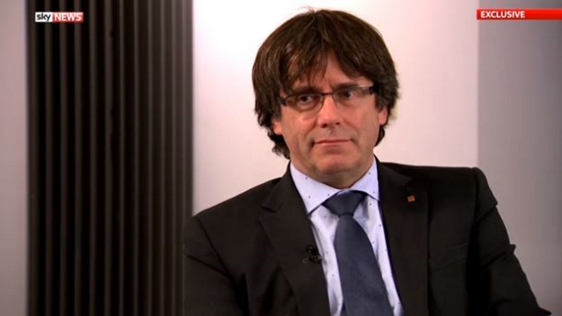 Puigdemont denuncia a Sky News les "accions autoritàries" d'Espanya