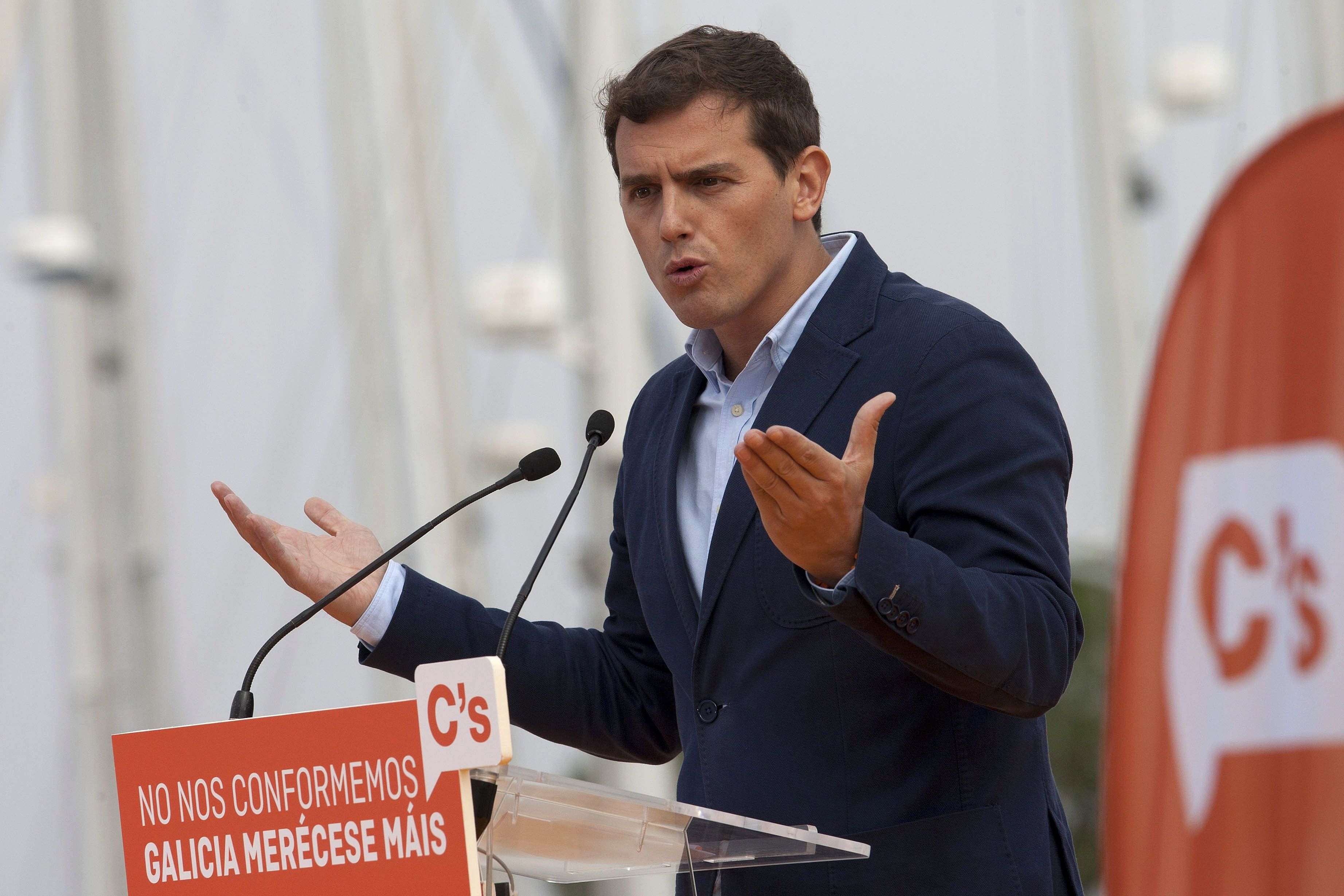 Rivera exige al gobierno Rajoy "no minimizar" la "fractura" en Catalunya