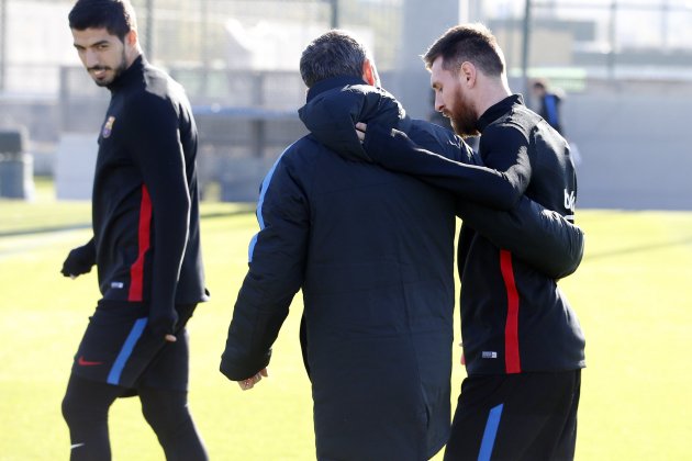 Ernesto Valverde Leo Messi entrenamiento Barça FCB