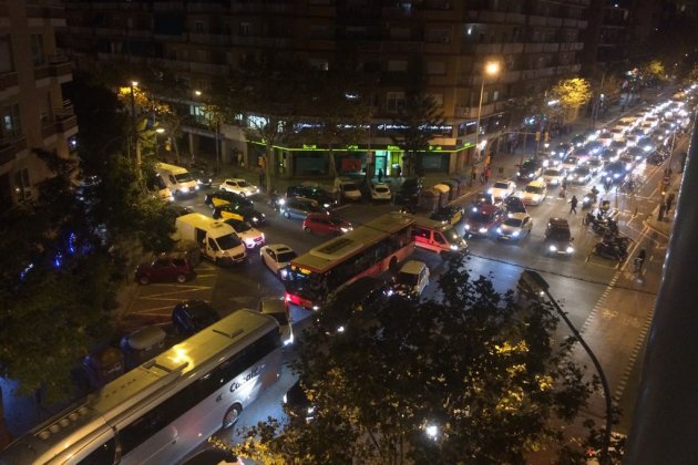embús trànsit mani taxistes Barcelona