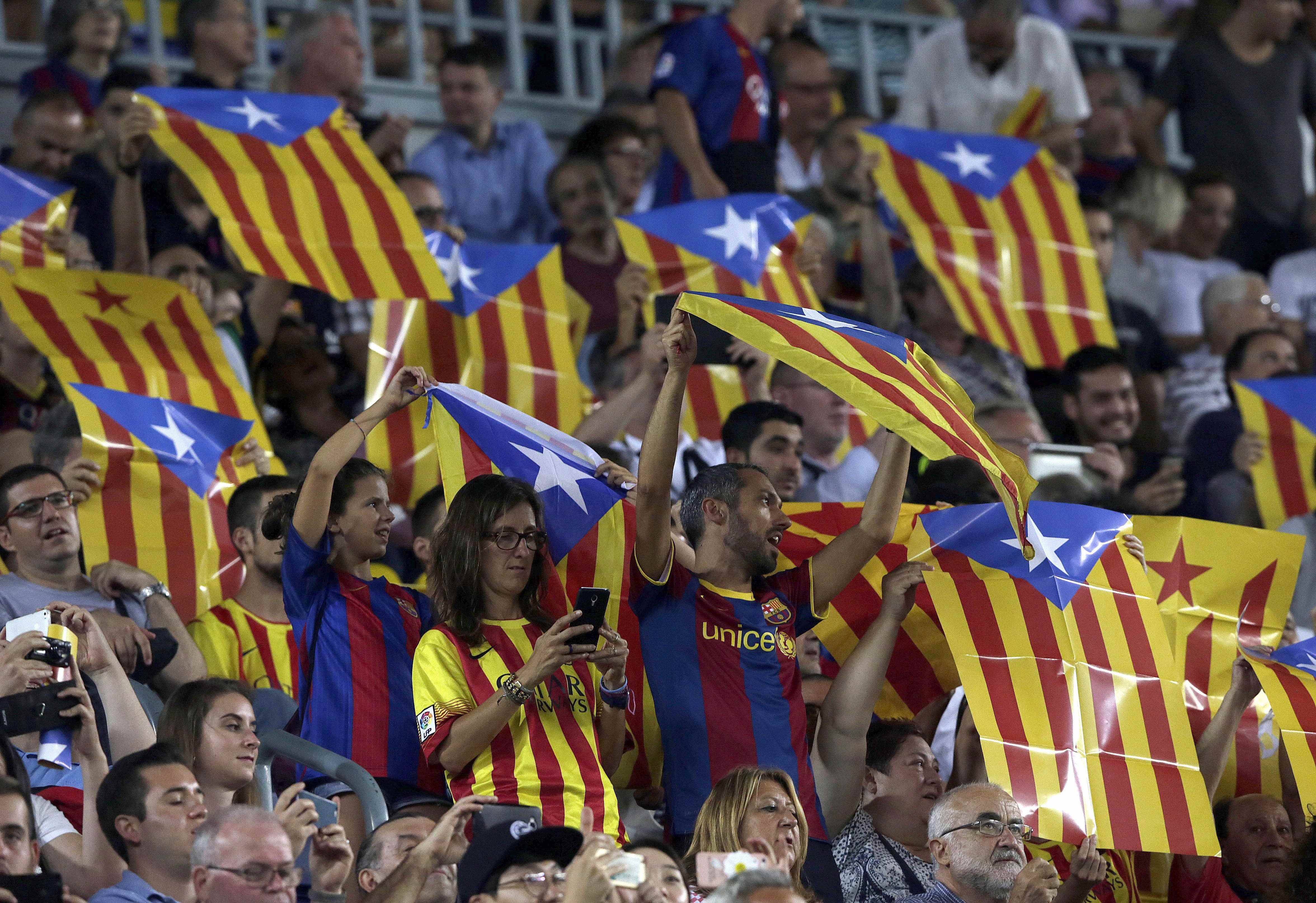 Primer partit del Barça on les estelades no seran il·legals