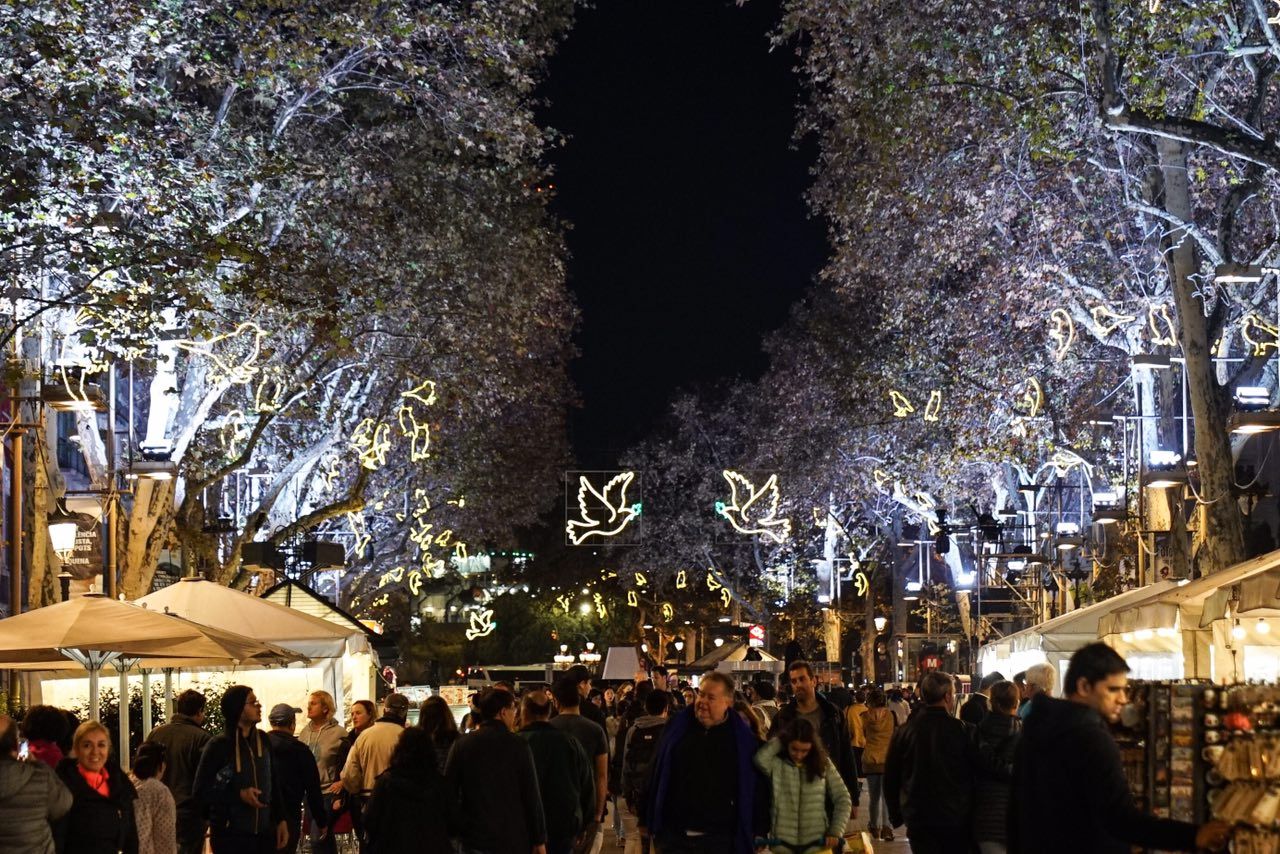 Barcelona enciende las luces navideñas en recuerdo a las víctimas del atentado