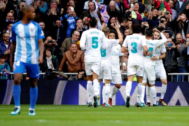 Real Madrid Málaga celebración gol Efe