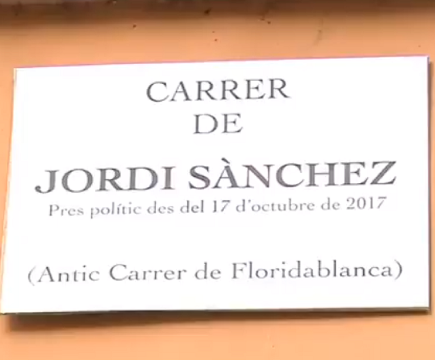 Reanomenen carrers de Barcelona amb els noms dels consellers i els Jordis