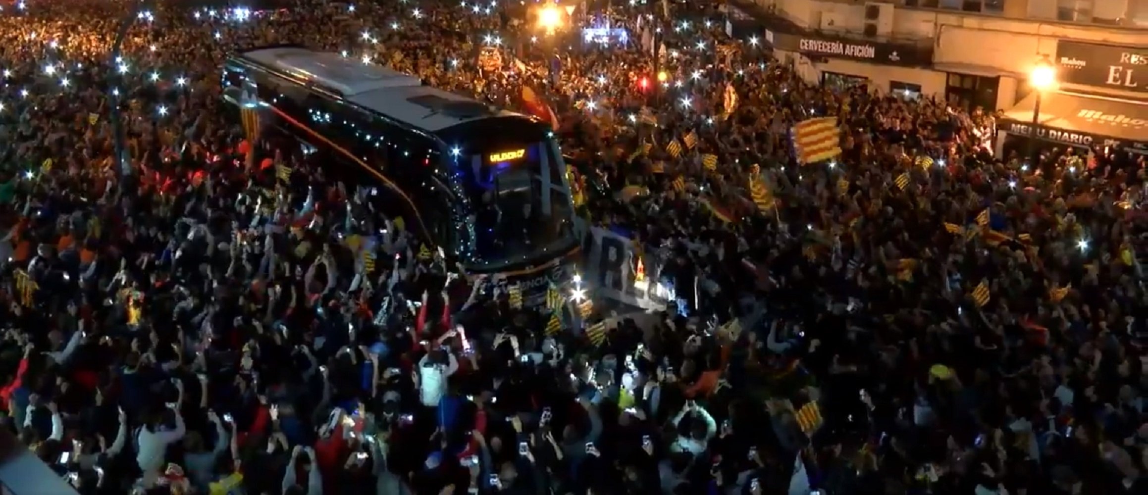 Insultos contra el Barça y contra Catalunya, antes del partido en Valencia