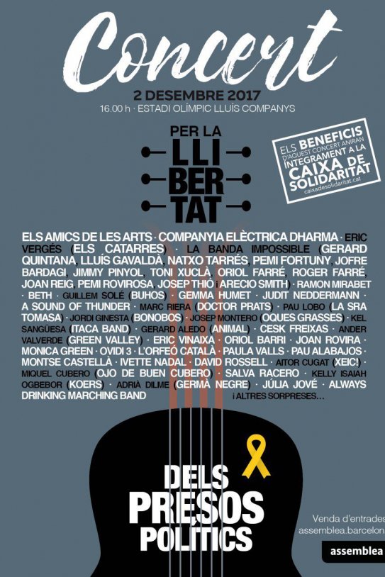 concert per la llibertat presos cartell concert per la llibertat presos cartell