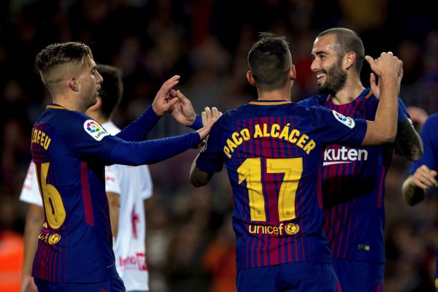 Paco Alcácer Aleix Vidal Barça Murcia Efe