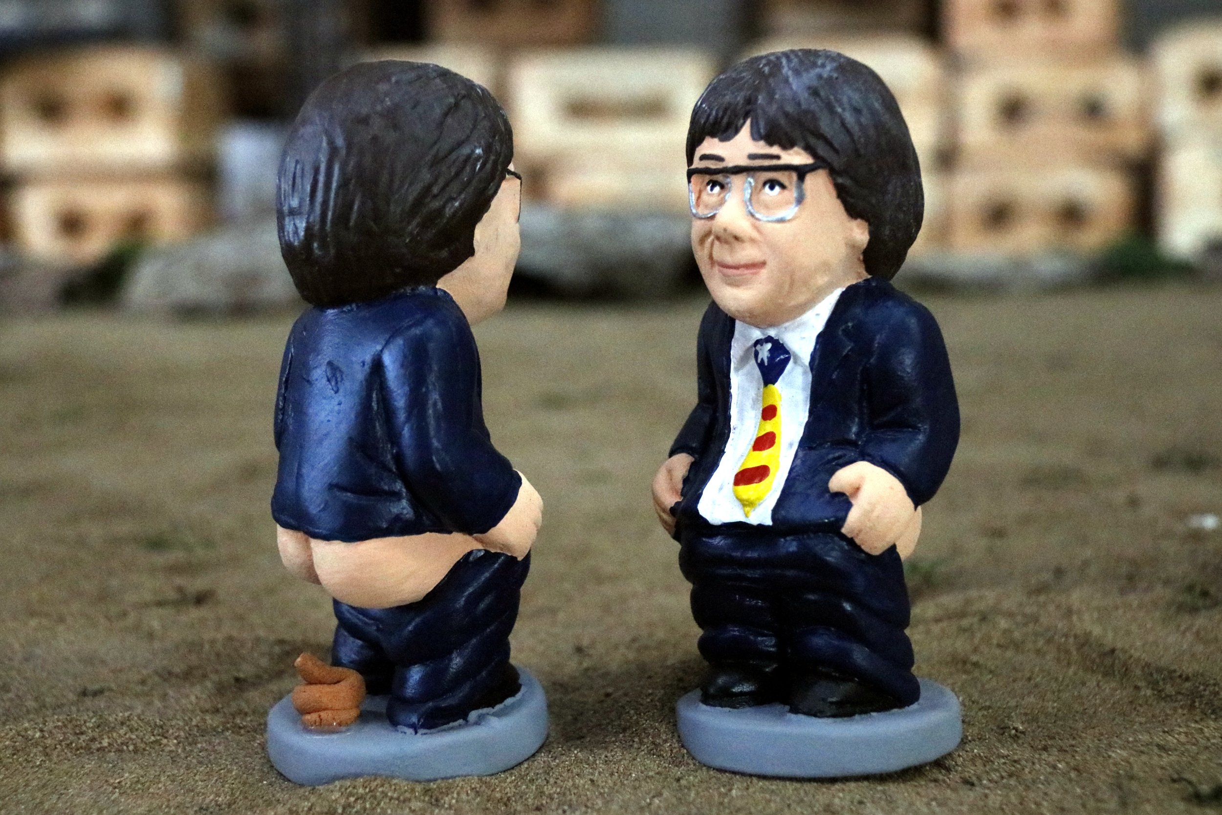 The Puigdemont 'caganer', a Christmas bestseller around Spain