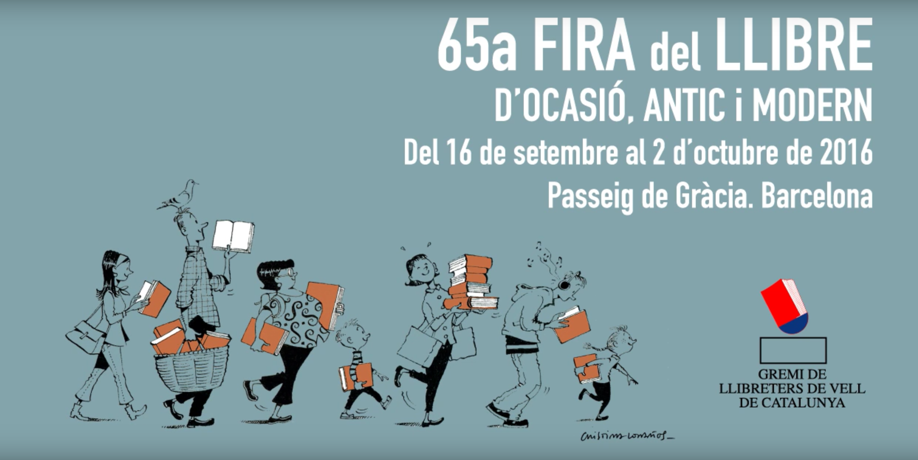 La Fira del Llibre d’Ocasió Antic i Modern homenatja Andreu Martín