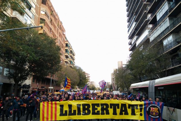 Manifestación CDR Barça Aleix Torres