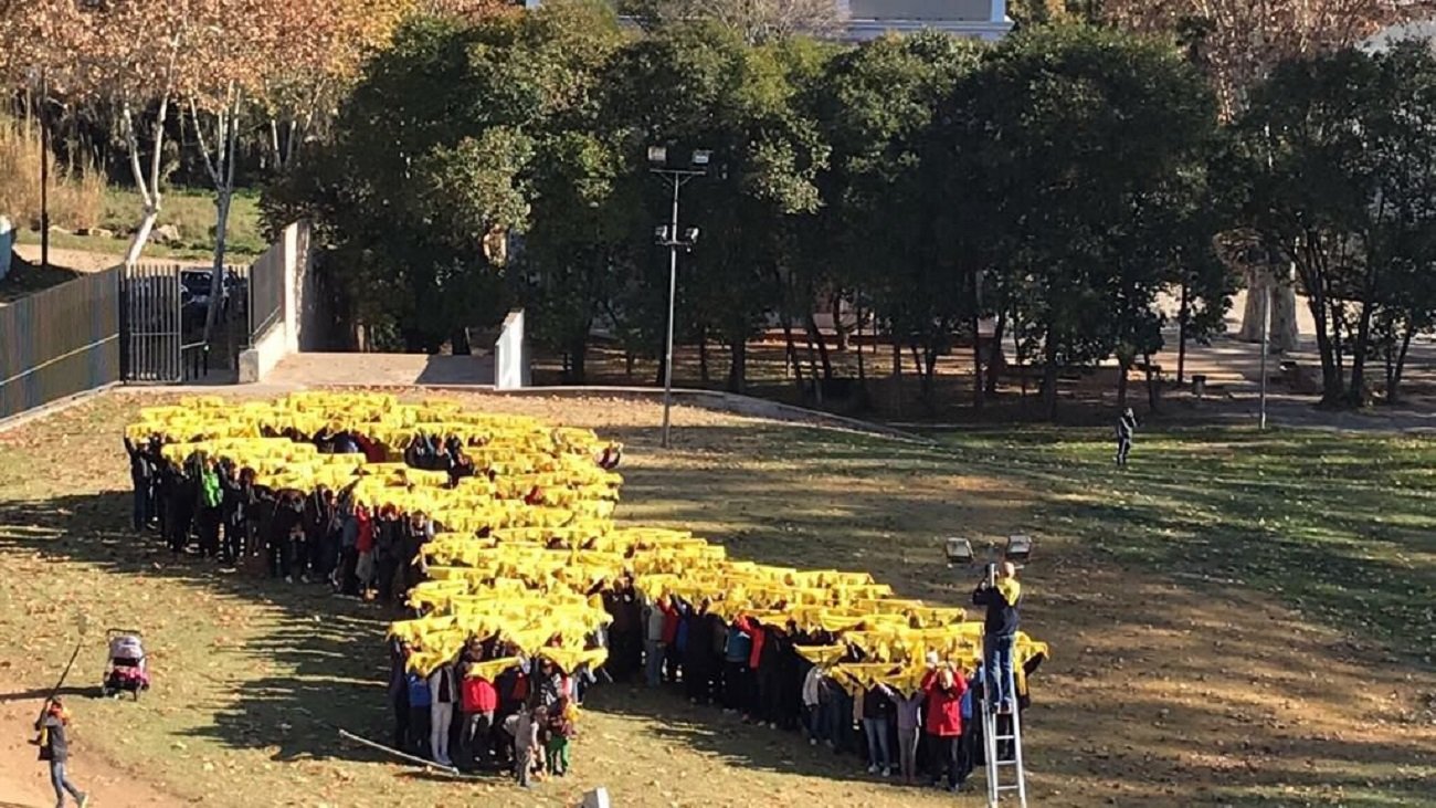 Caminada en solidaritat amb Jordi Turull