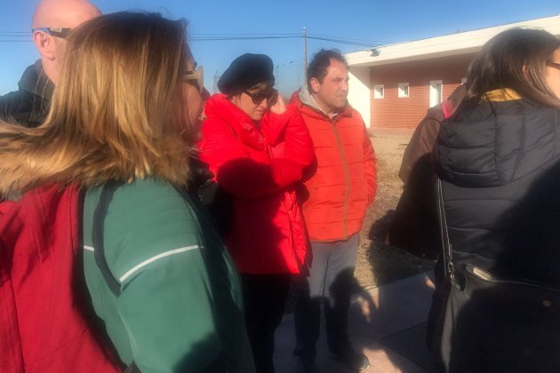 Anna Simó i gent d'ERC a Alcalá Meco
