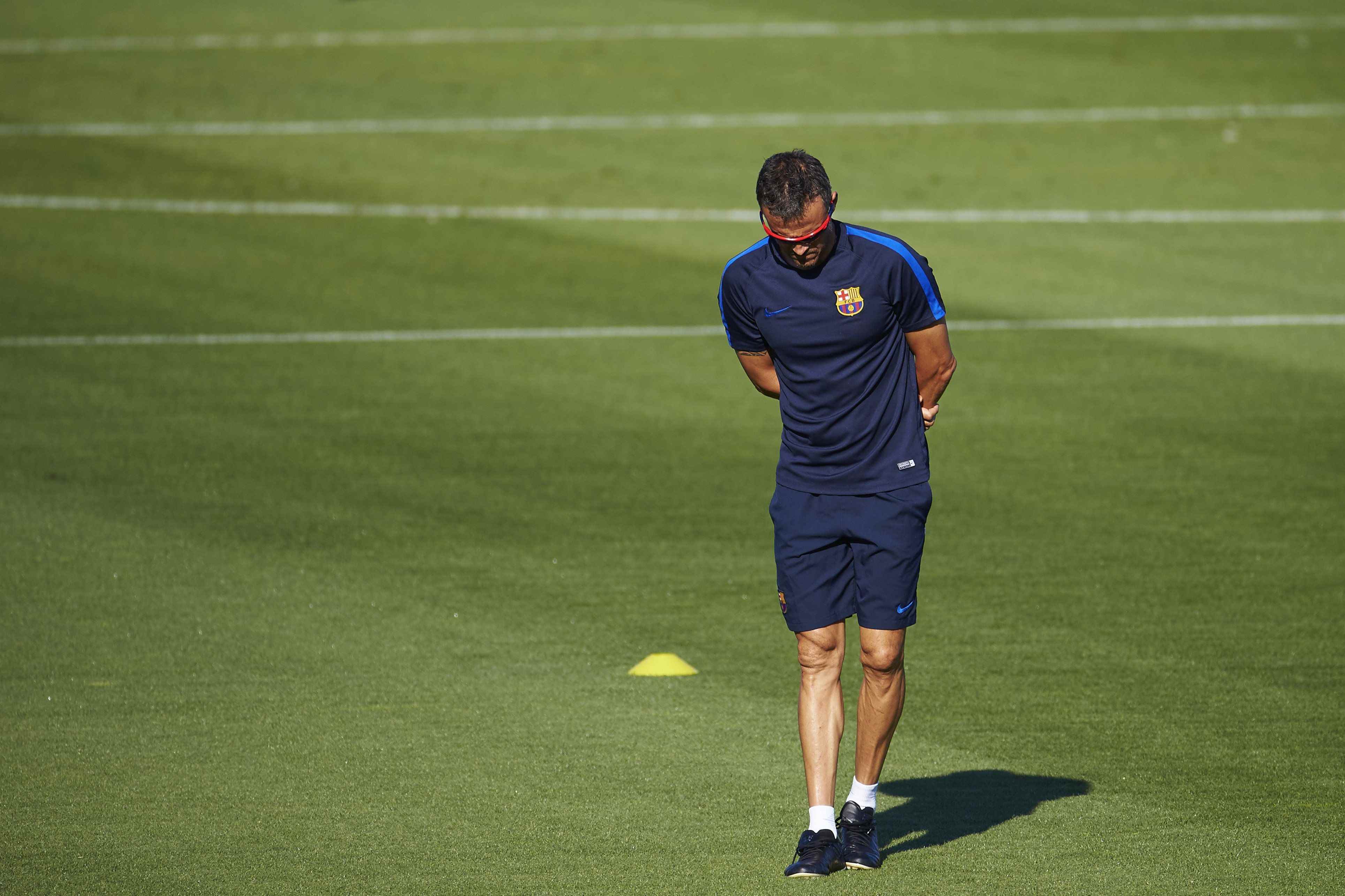 Luis Enrique mai ha guanyat a la banqueta d'Anoeta