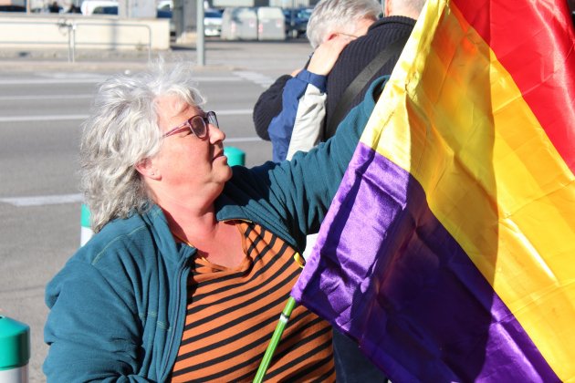 Bandera repúblicana manifestació Brussel·les - Júlia Farré