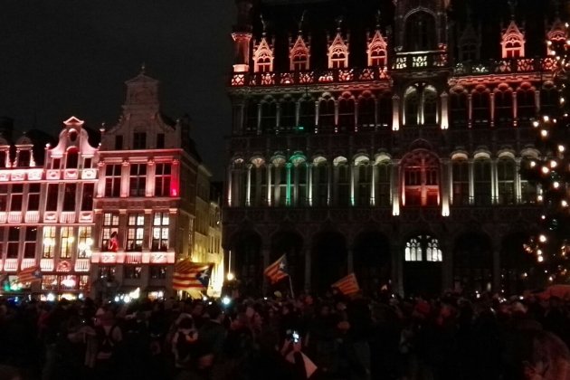 Grand Place brussel·les vigilia manifestació 3