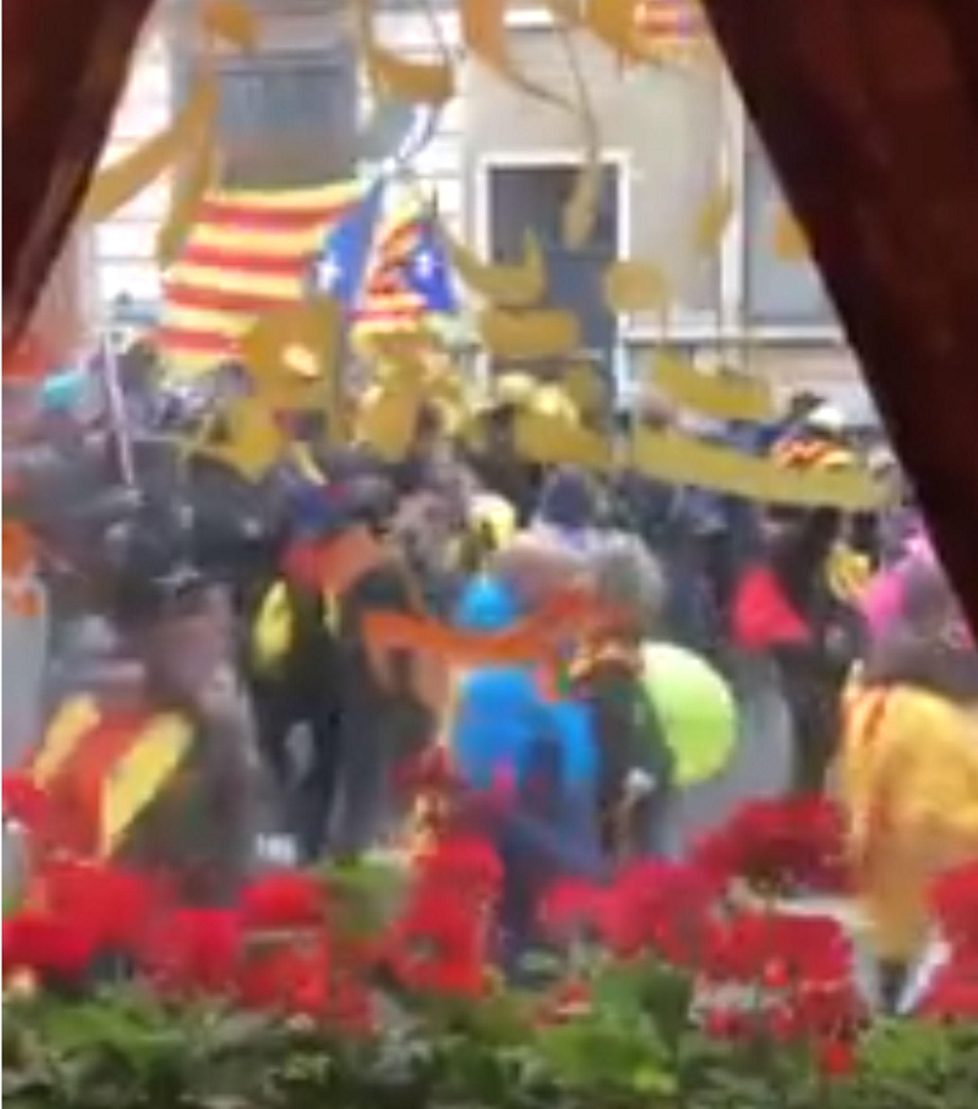 La sorpresa de una belga ante la manifestación de catalanes