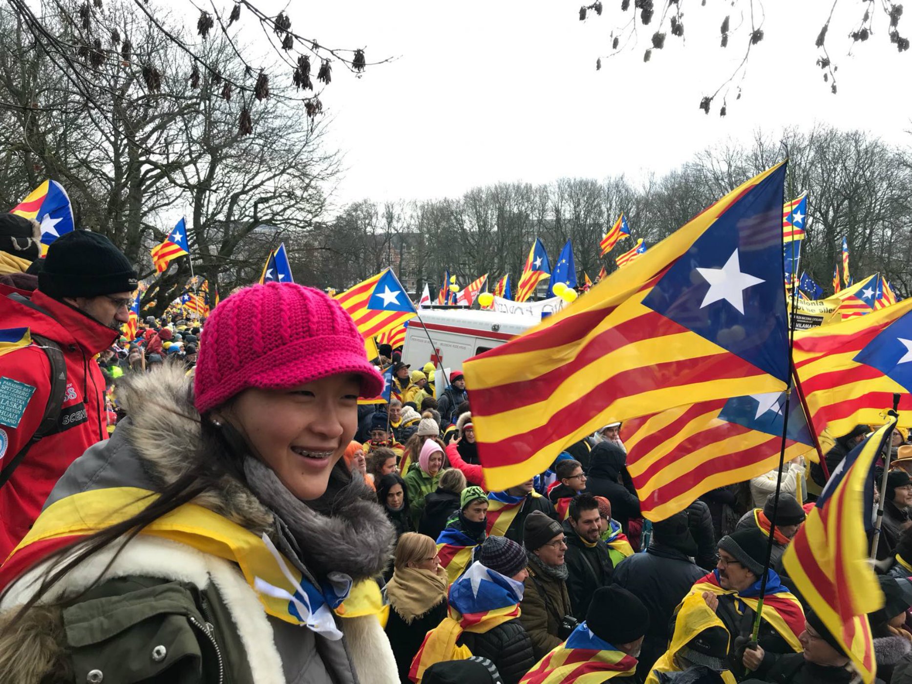 La mani de los catalanes es la noticia más leída en Bélgica