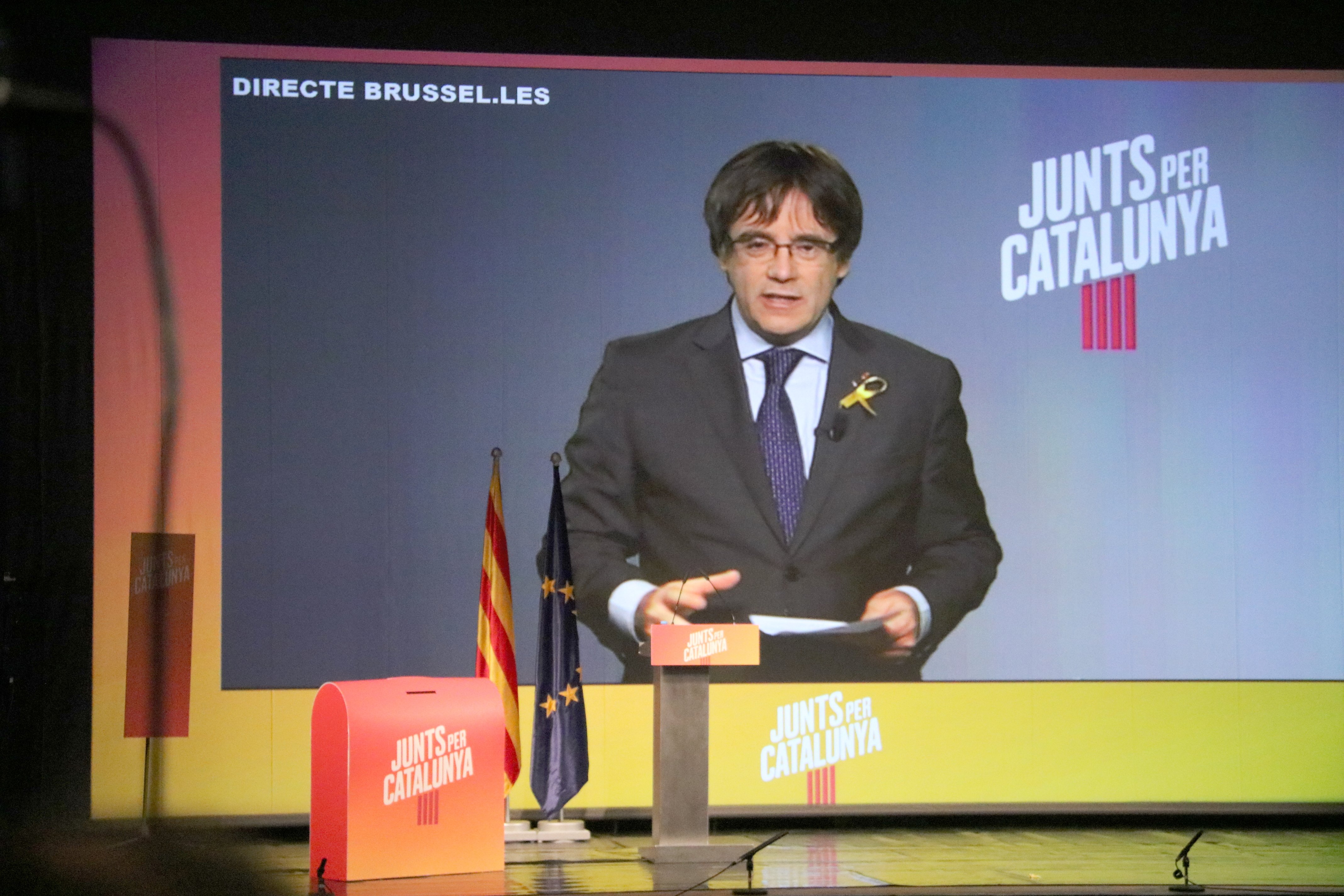 Puigdemont: "Si el resultat és nítid, no entraré sol al Palau, sinó amb Turull i Junqueras"