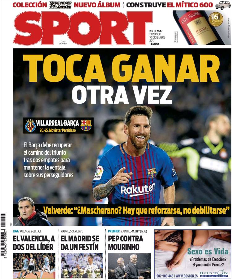Sport Portada 09 12 2017 Sport Portada 09 12 2017