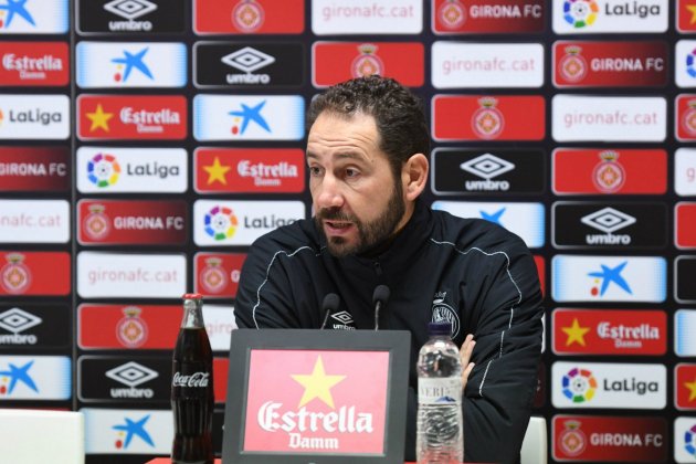 Machín Roda de premsa previa espanyol GIRONA FC