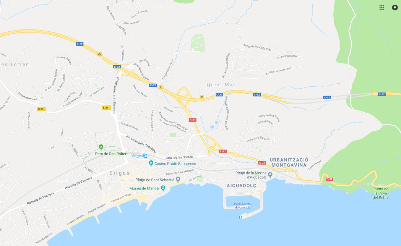 Accident mortal a la C-31, a l'altura de Sitges