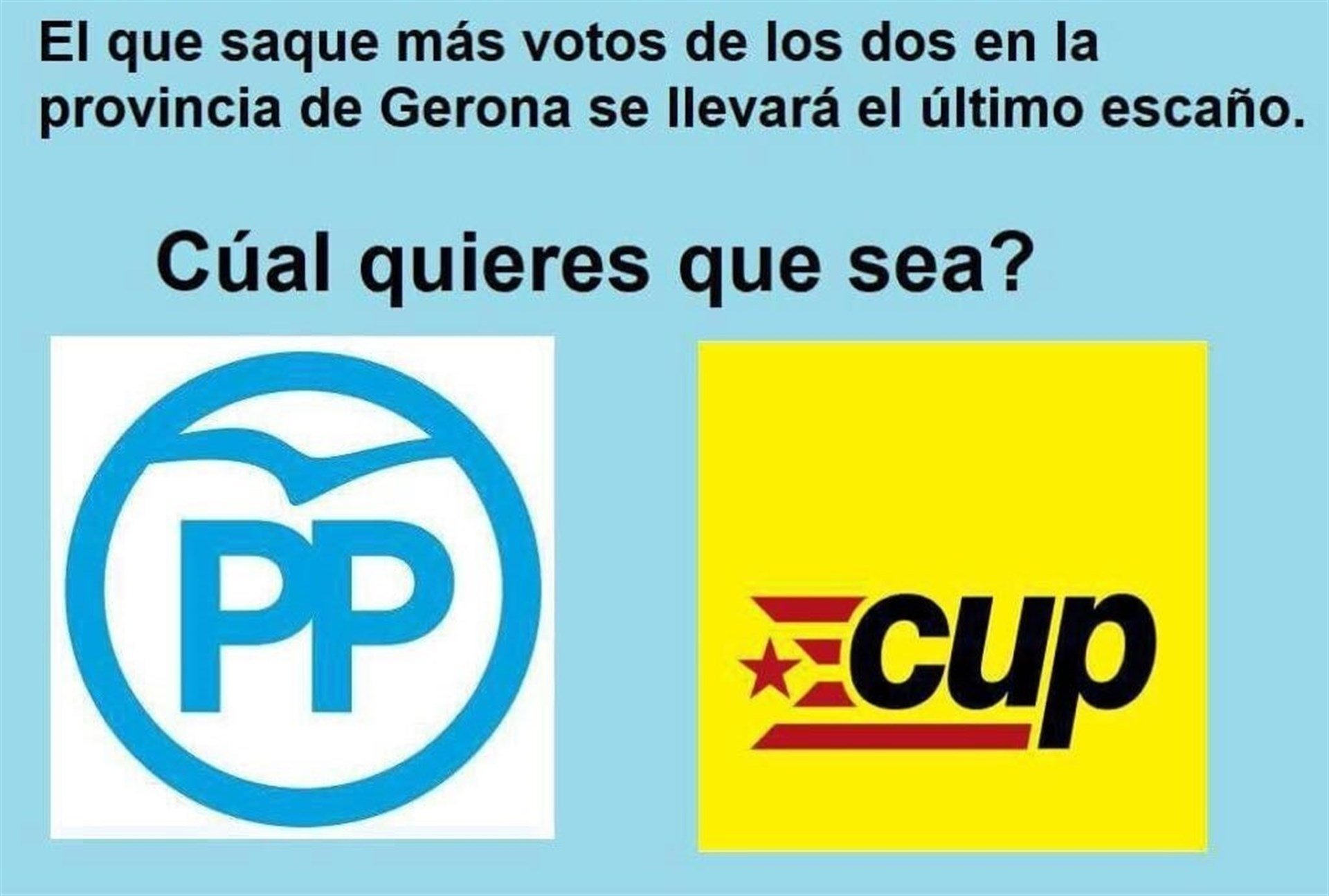 La campaña del PP para ganar votos que involucra la CUP