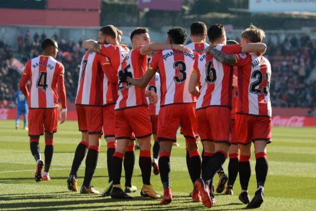 Girona celebració gol Getafe Girona FC Girona celebració gol Getafe Girona FC