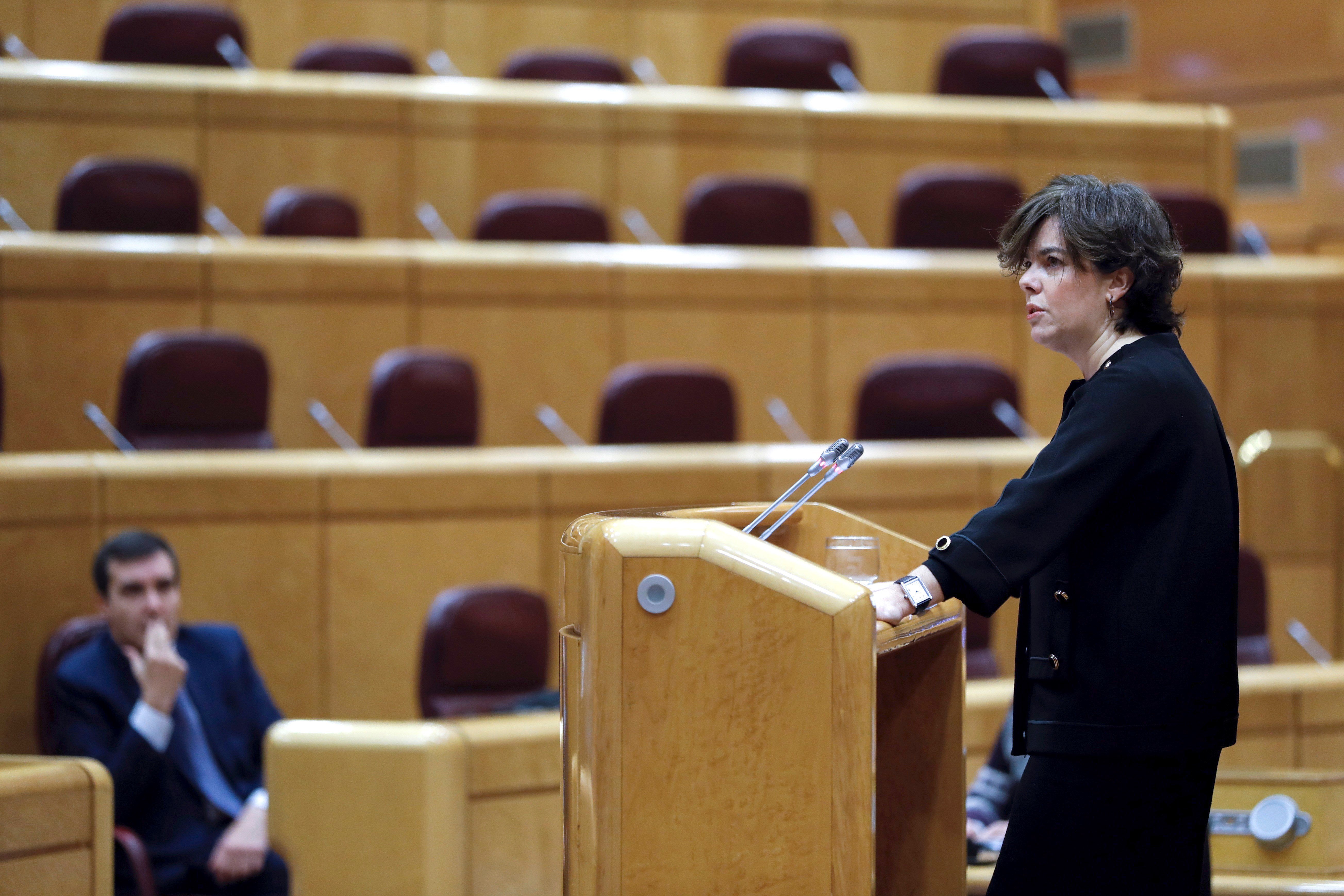 Santamaría ratifica el 155 davant "l'engany massiu" del procés