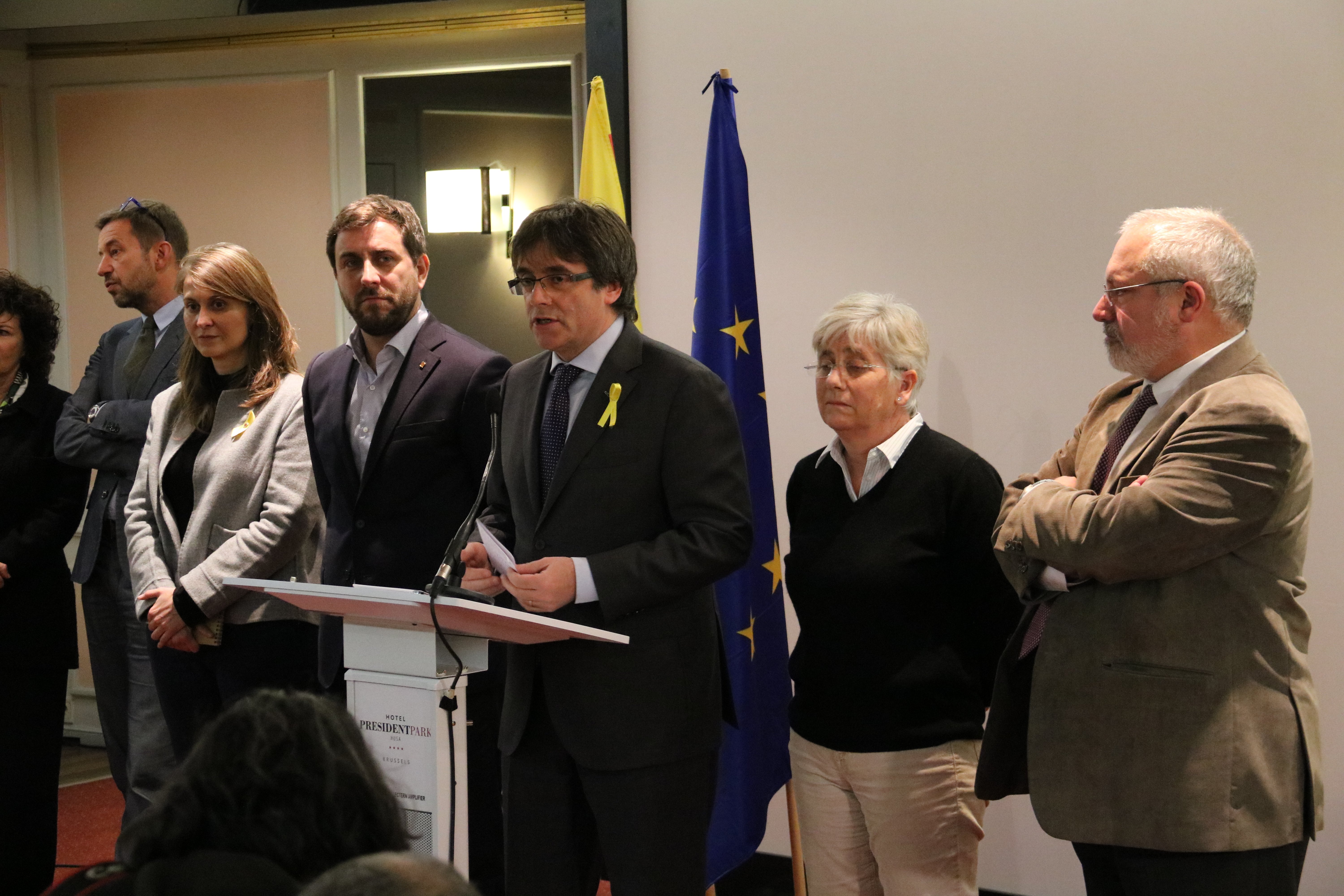 Puigdemont y los consellers seguirán la noche electoral juntos en Bruselas